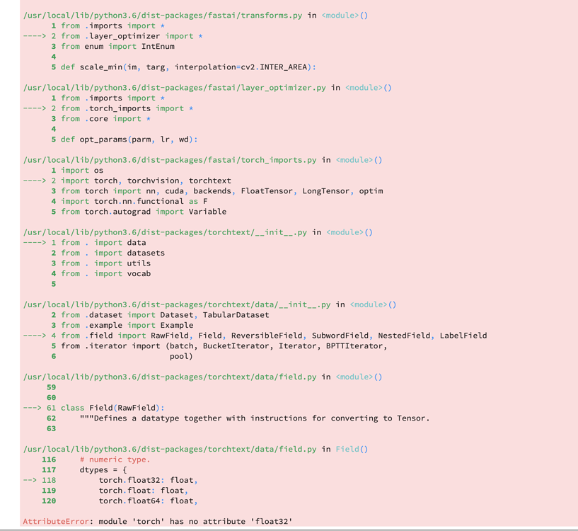 Error while importing fast.ai modules - Part 1 (2018) - fast.ai Course ...