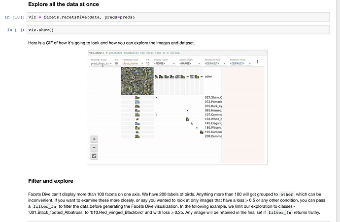 Facets Dive Notebook Screenshot