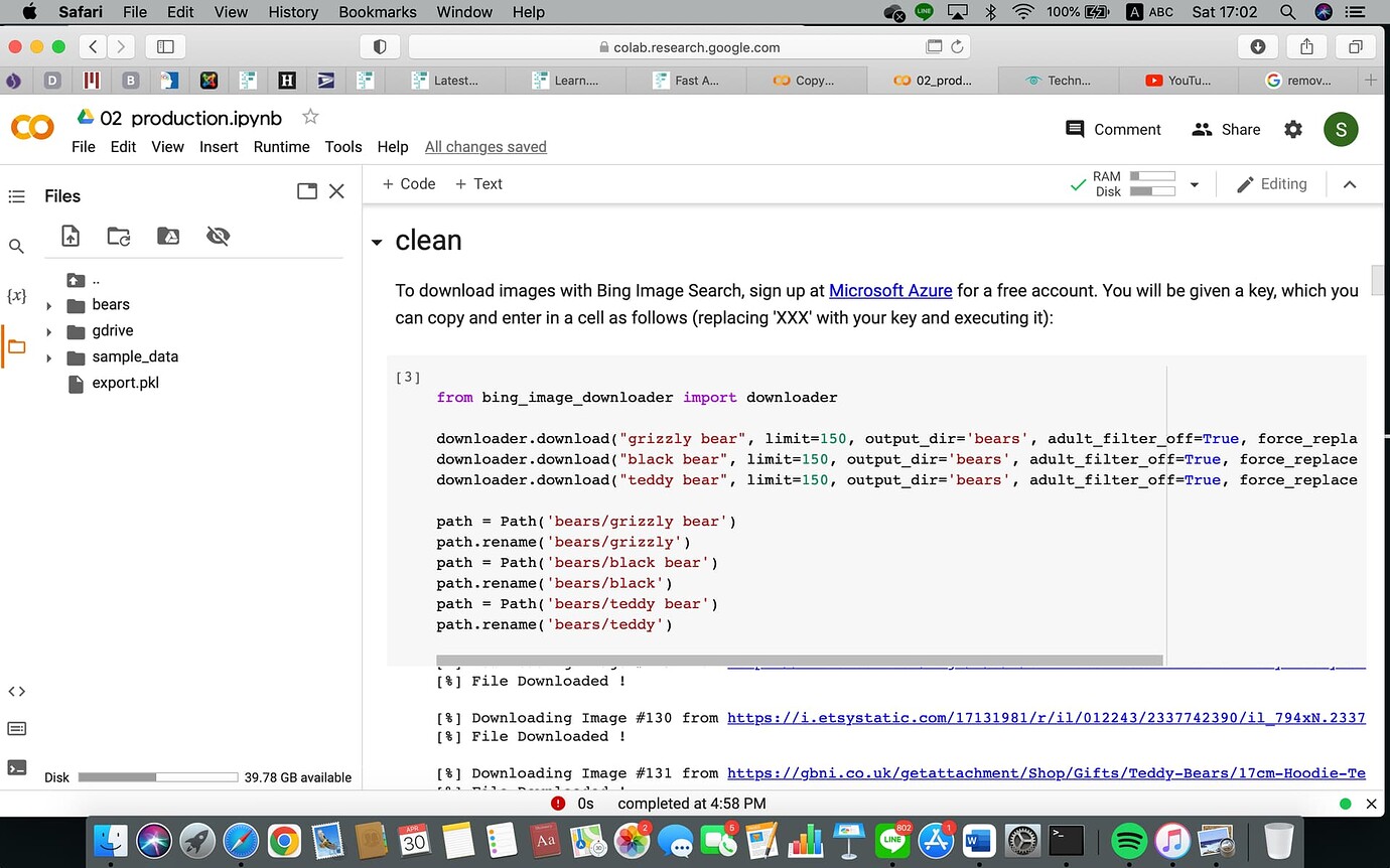 Type error can't pickle _thread.lock object learn.export() Part 1