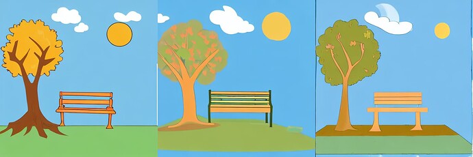 A bench under a tree in a park