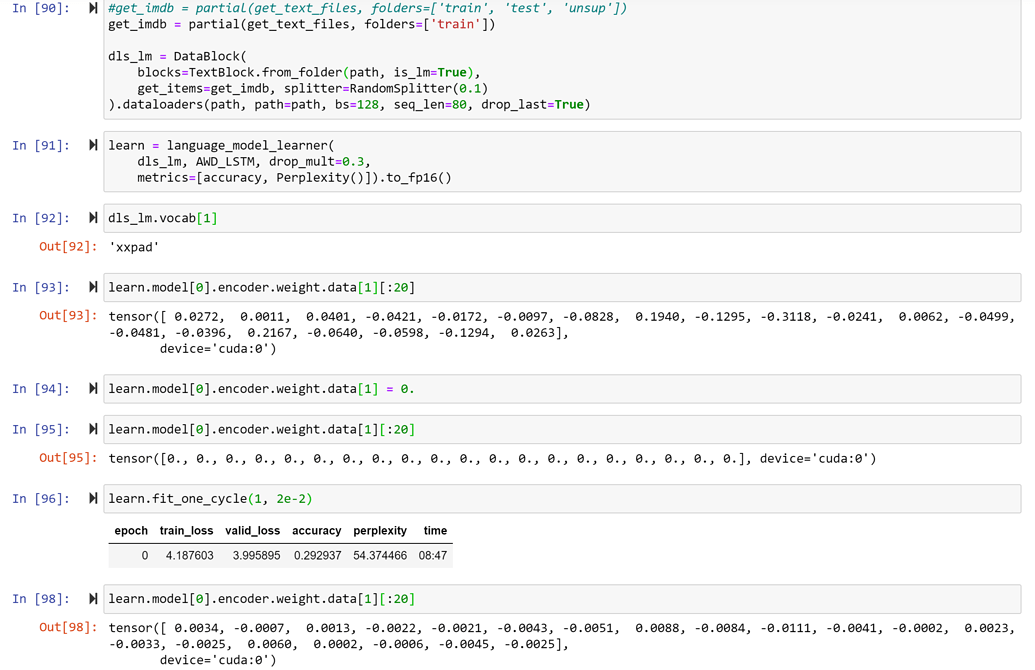 Help understanding padding in language model learner - Advanced (Part 1 ...