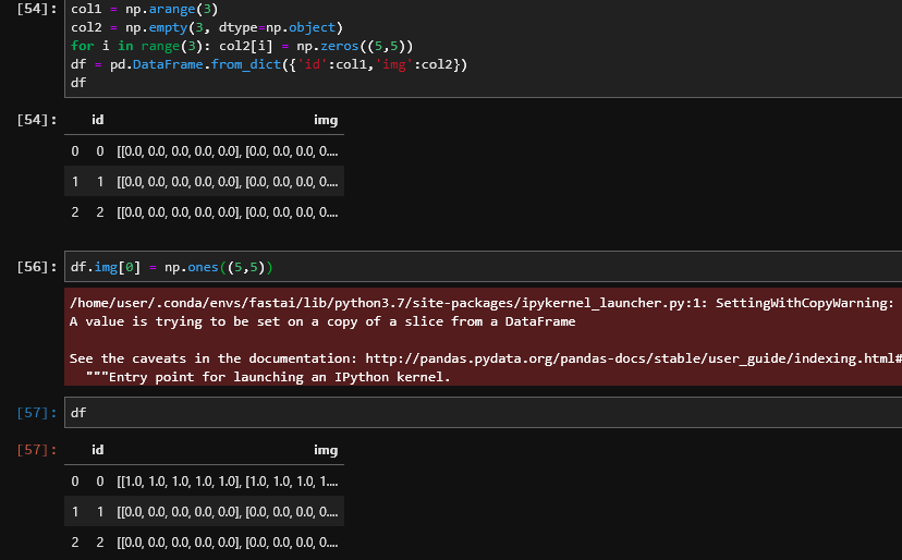 python-pandas-dataframe-set-cell-value-from-sum-of-rows-with